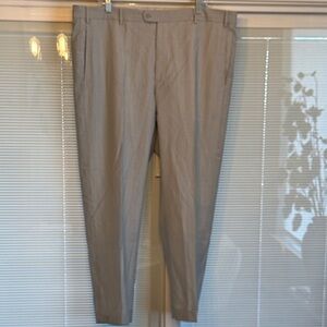 Zanella Men's Light Blue Gray Stripe Chinos